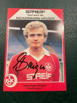 Tradera Autograf på autogramm, Hans Peter Briegel, Tyskland, storlek ca 10*15 cm^ Autografer