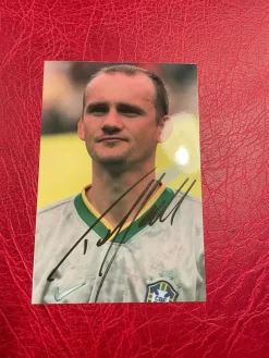Tradera Autograf på fotografi Taffarel, Parma och Brasilien ca 10*15 cm^ Autografer