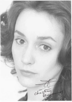 Tradera Autograph Christine DESCHAUMES-12x18- Actress^ Autografer
