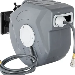 Tradera Bevattning<Automatisk indragbar luftslangupprullare 20m, väggmonterad och väderbeständig