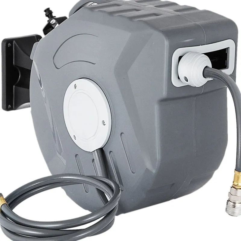 Tradera Bevattning<Automatisk indragbar luftslangupprullare 20m, väggmonterad och väderbeständig