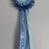 Tradera Baby Shower Rosett i blått satin/organza band> Bröllopsaccessoarer