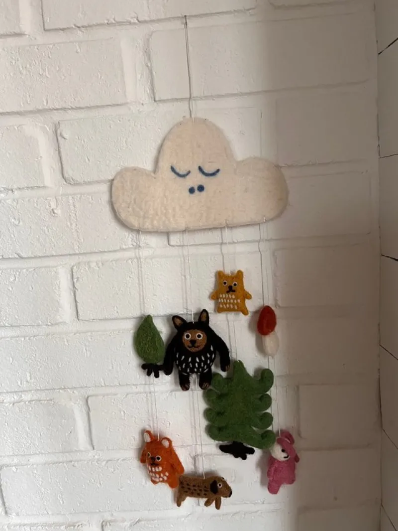 Tradera Babymobil Little Bear från Klippan Yllefabrik.> Inredning Barnrum