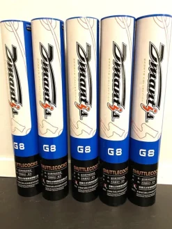 Tradera Badminton<Badmintonboll, Fjäderbollar av gås fjäder. 12 st/ rör