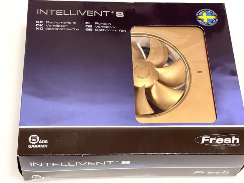 Tradera BADRUMSFLÄKT, INTELLIVENT S, FRESH VENTILATION. NY!> Vvs