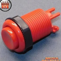 Tradera Övrigt Dator- & Tv-spel<Baolian American Style 28 (Red) Arcade Arkad Knapp Push Button x 1