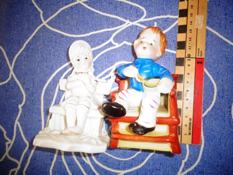 Tradera BARN FIGURER PRYDNAD PORSLIN^ Inredningsdetaljer