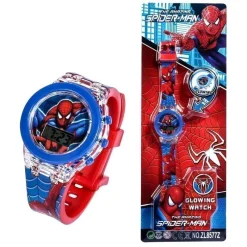 Tradera Barnklocka med lysande Spiderman-motiv^ Barnklockor