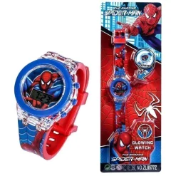 Tradera Barnklocka med lysande Spiderman-motiv^ Barnklockor