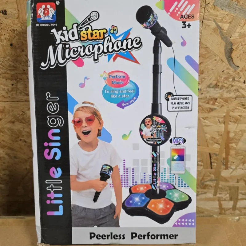 Tradera Barnmikrofon med ljus och musik - LAGERUTFÖRSÄLJNING^ Studio & Scenutrustning