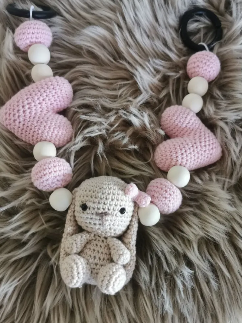 Tradera Barnvagnshänge. Vagnshänge. Barnvagnsmobil. Virkat> Barnvagnar