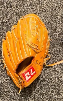 Tradera Baseball<Baseball Handske / Glove Äkta läder DLUH