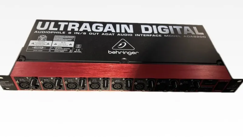 Tradera Behringer Ultragain Digital ADA8200 ADAT Audio Interface^ Studio & Scenutrustning