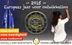 Tradera Belgien 2015 Europeiska utvecklingsåret BU^ Euromynt & Sedlar