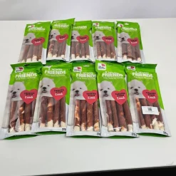 Tradera Husdjurstillbehör<Belöningsgodis FourFriends Twisted Stick Lamb, 25 cm - 10 förpackningar