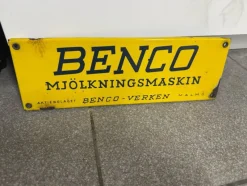 Tradera Skyltar<Benco emaljskylt