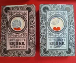 Tradera Spelkort<Öbergs Spelkort 375 L- stämplade i obrutna förpackningar från 1944