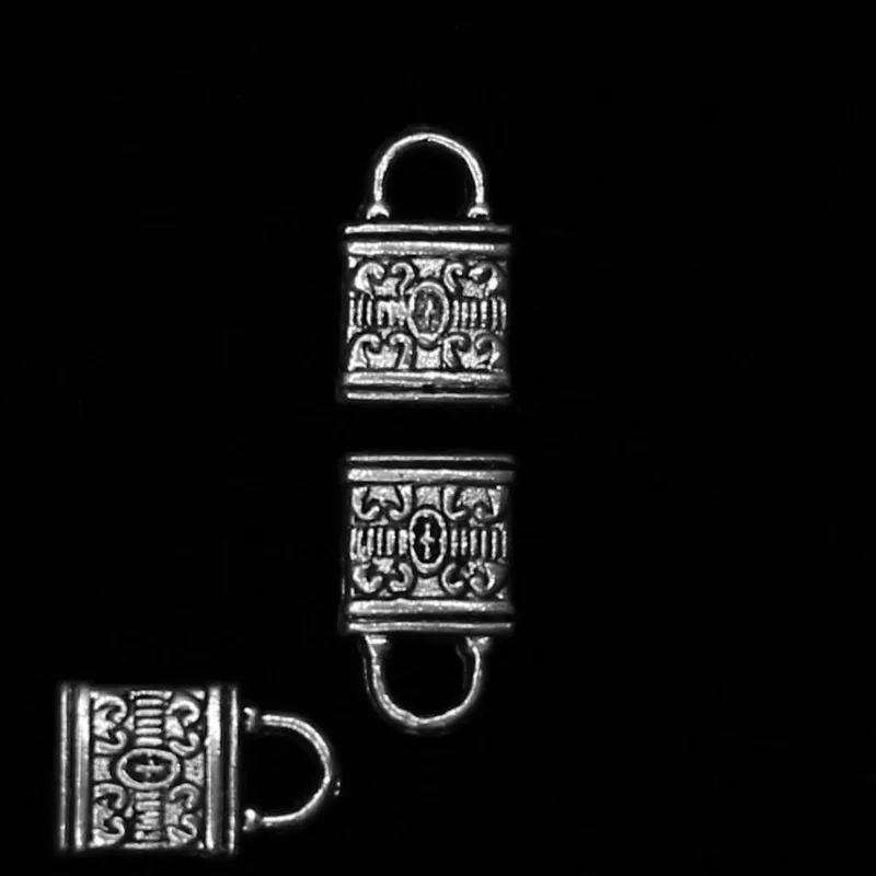 Tradera Berlock Antiksilver 13 mm 10 st/förp.^ Smyckestillverkning