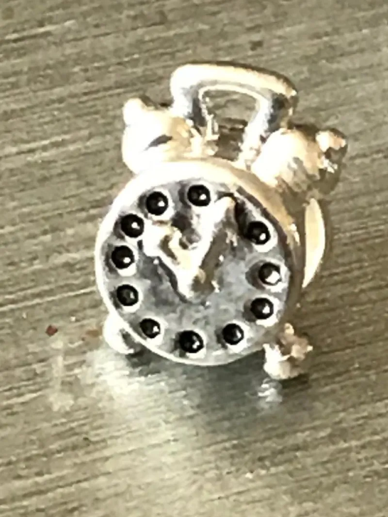 Tradera Armband<Berlock till ormlänk Väckarklocka