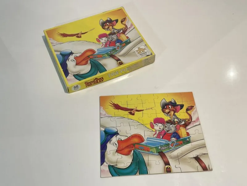 Tradera Bernard & Bianca i Australien - Trä-Pussel Disney Kärnan - Vintage Komplett^ Pussel
