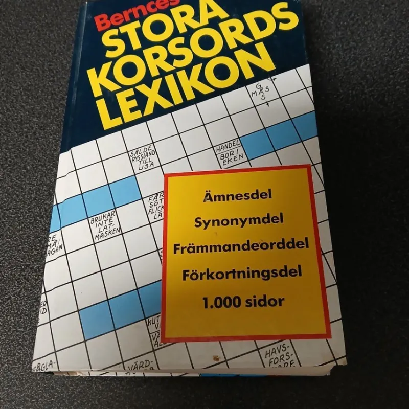 Tradera Bernces Stora Korsordslexikon> Korsord & Korsordsrelaterat