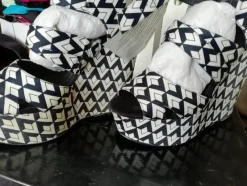 Tradera Damskor<Bianco plateau Klackskor Svart/Vit Storlek 38