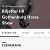 Tradera Biljetter till Göteborgs Horse Show> Sportevenemang