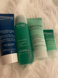 Tradera Ansiktsvård<Biotherm Aquasource Set - Prover, värde över 500kr