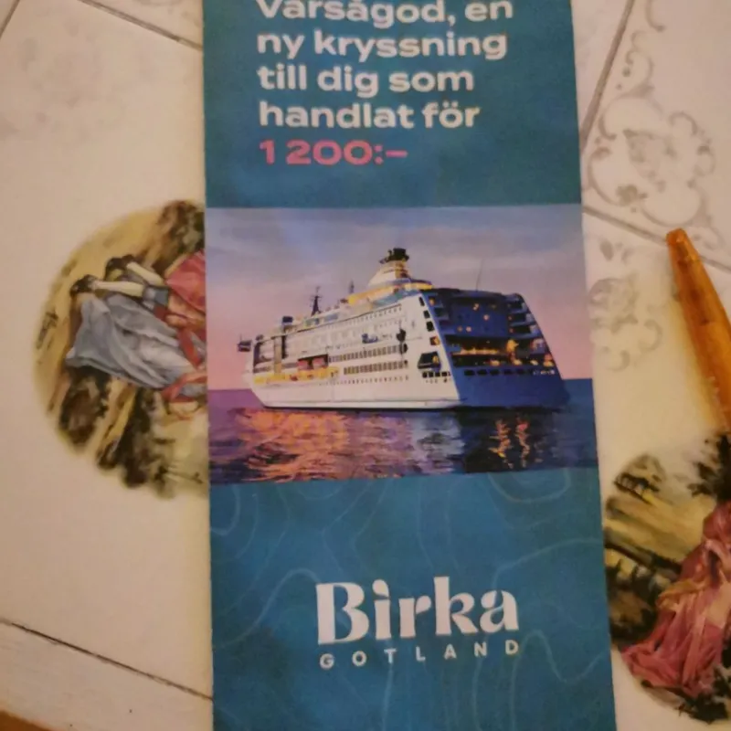 Tradera Birka Gotland kod kupong 260 kr> Kryssningar