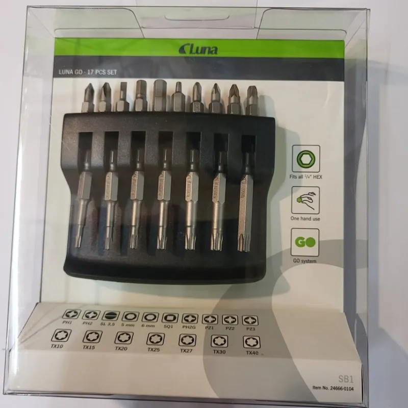 Tradera Bitsset Luna GO SB1, bitssortiment långa och korta bits, nytt> Maskiner