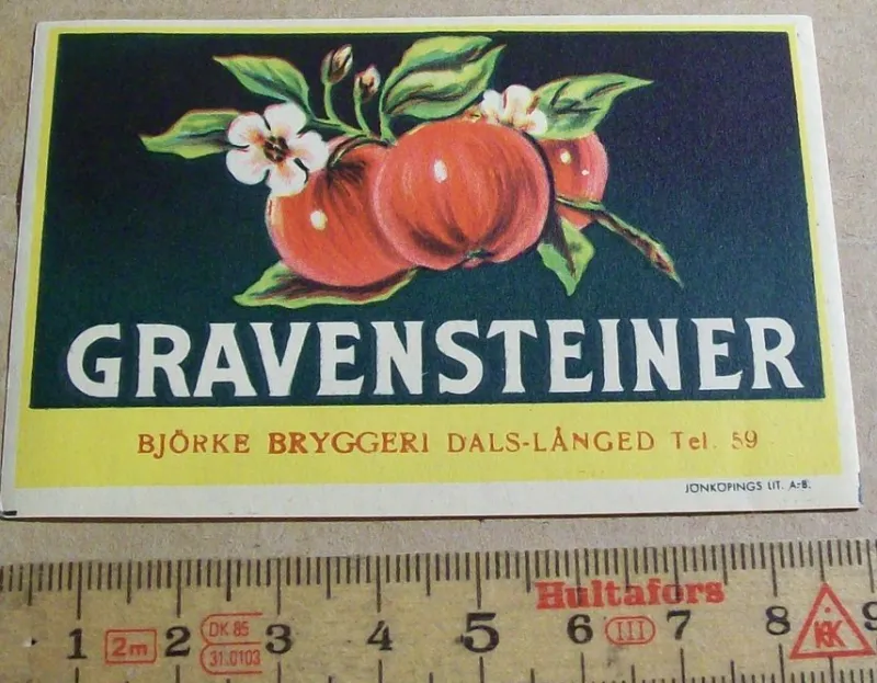 Tradera BJÖRKE BRYGGERI, DALS-LÅNGED. GRAVENSTEINER^ Breweriana