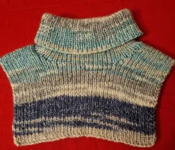 Tradera Blå, grå, vit fuskolle/halsduk^ Accessoarer