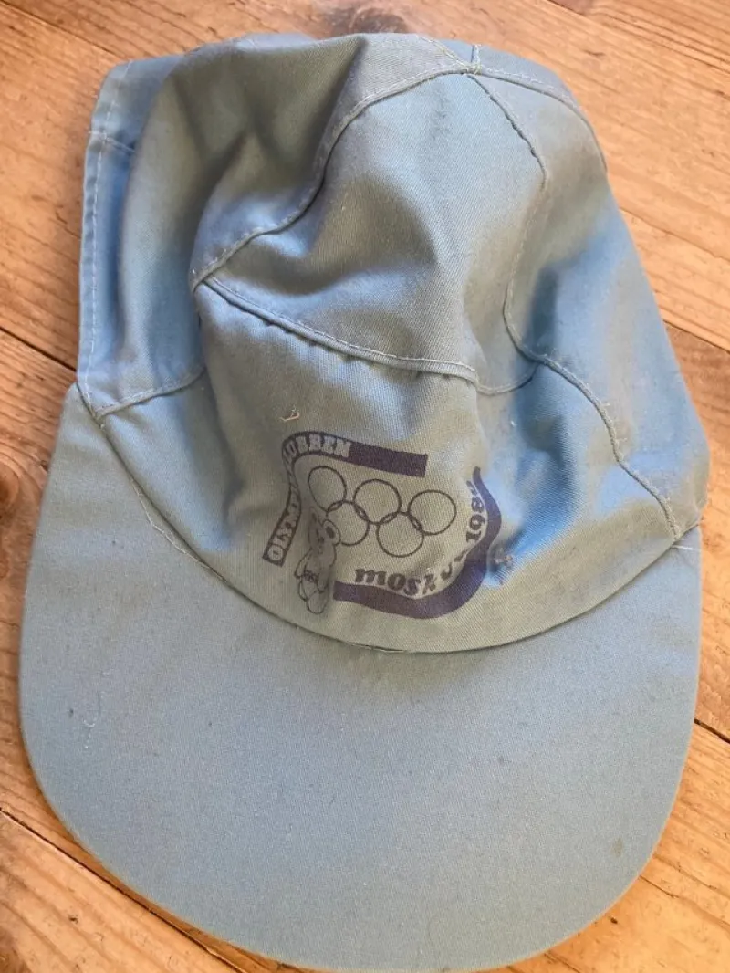 Tradera Blå keps från sommar-OS i Moskva 1980, Domus> Huvudbonader