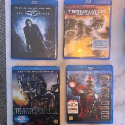Tradera Blu-ray-paket: The Dark Knight, Terminator, Transformers, Ironman 2> Blu-ray