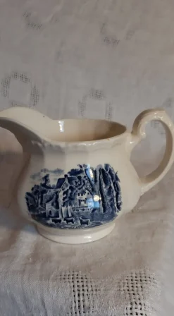 Tradera BLÅ-VIT SÅSKANNA GRINDLEY ENGLAND> Keramik & Porslin, Utländskt