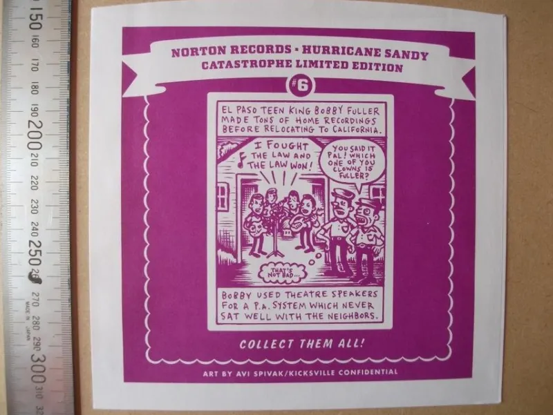 Tradera Bobby Fuller R&B /Rockabilly Comic EP fodral. #6..^ Skivomslag