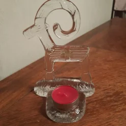 Tradera Boda Glas - Ljusstake julbocken Bertil Vallien Kosta Boda> Högtider