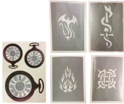 Tradera Body art Tatueringsmall x4 + tillfällig tatuering^ Tatuering