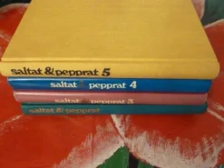 Tradera BOK, 4 STYCKEN SALTAT & PEPPRAT BÖCKER: 3, 4, 5> Antik Litteratur