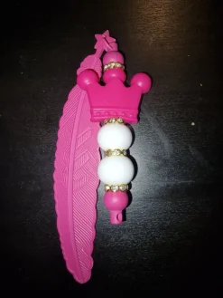 Tradera Bokmärke med krona och fjäder^ Övrigt Handgjort