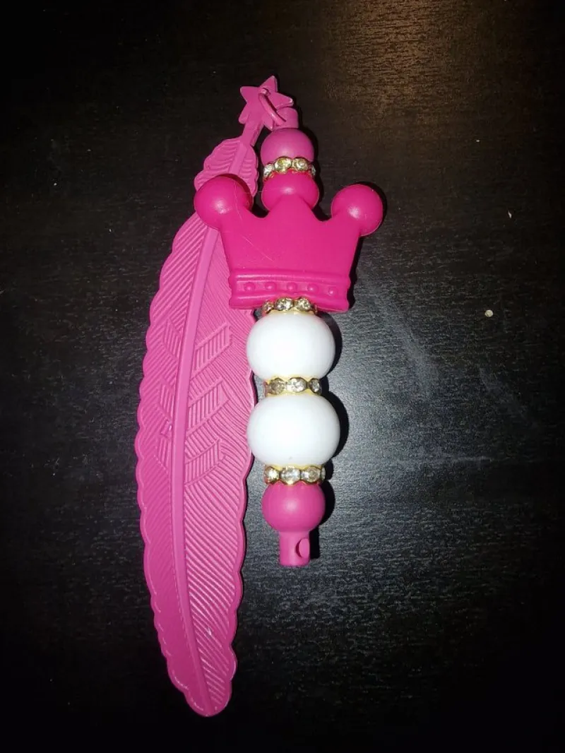 Tradera Bokmärke med krona och fjäder^ Övrigt Handgjort