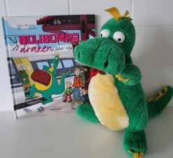 Tradera BoliBompa Draken mjukisdjur och boken draken åker tåg, Vintage> Gosedjur