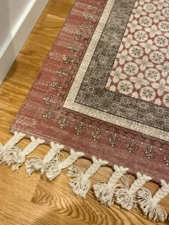 Tradera Bomullsmatta med fransar - från H&M Home^ Mattor