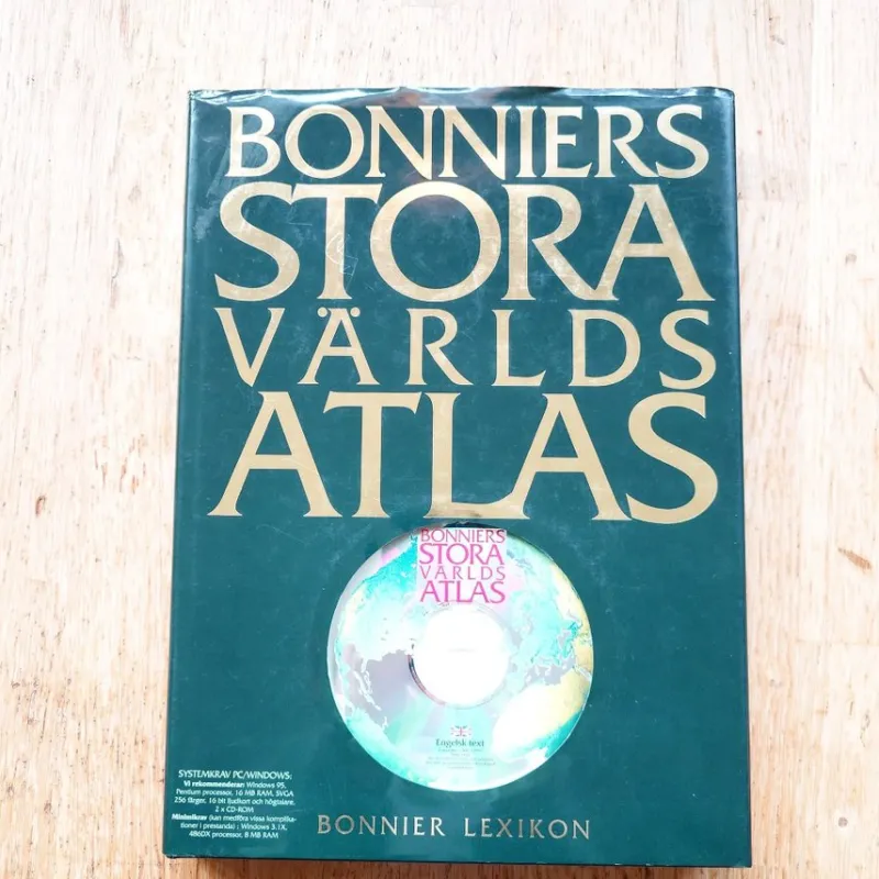 Tradera Bonniers stora världsatlas m CD-skiva, 1998> Uppslagsverk & Lexikon