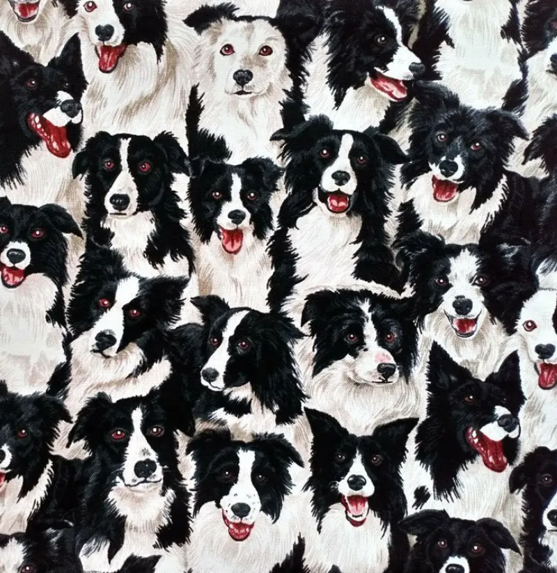 Tradera Border Collie hundar. Grytlappar. Handgjorda, välsydda. Designtyg. Bra kvalitet^ Inredning & Hushåll