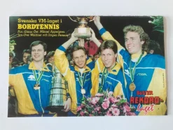 Tradera Bordtennis & Pingis<Bordtennisbilder - Svenska VM-laget i Buster