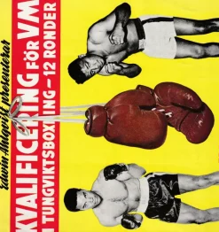 Tradera Sportmemorabilia<BOXNING, Matchprogram EDDIE MACHEN - FLOYD PATTERSON i SOLNA 1964
