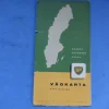Tradera BP Vägkarta över Sverige - Vikbar karta från mitten av 1900-talet^ Bensinia
