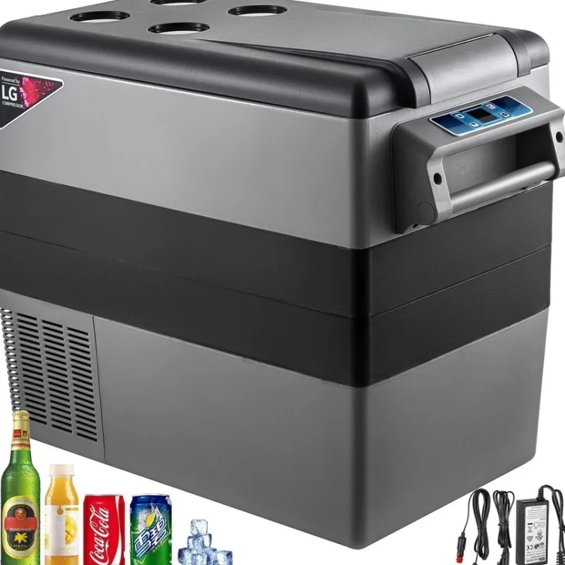 Tradera Bärbart 55L Bilkylskåp med Kompressor – Mini Kyl och Frys för Bil, Lastbil, Båt^ Vitvaror