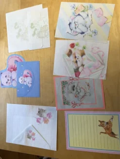 Tradera Brevpapper motiv katter en del med kuvert> Kuvert & Brevpapper